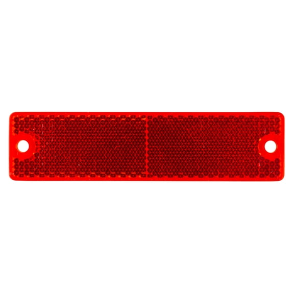 Grote 40132-3 Mini Stick-On / Screw-Mount Rectangular Reflector - Red (Bulk Packaging)