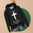 thumbnail image 4 of Baqcunre Long Sleeve T Shirt Women's Casual I Can'T But I Know A Guy Printed Long Sleeve Sweatshirt Fun Sweatshirt Shirt Workout Tops Plus Size Tops Black M, 4 of 5