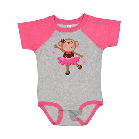 

Inktastic Ballerina Dance Monkey Gift Baby Girl Bodysuit