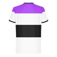 thumbnail image 4 of ZCFZJW Mens Fashion T-Shirts Casual Striped Color Block Printed Summer Short Sleeve Basic Crewneck Workout Tees Shirt Hot Pink XL, 4 of 5