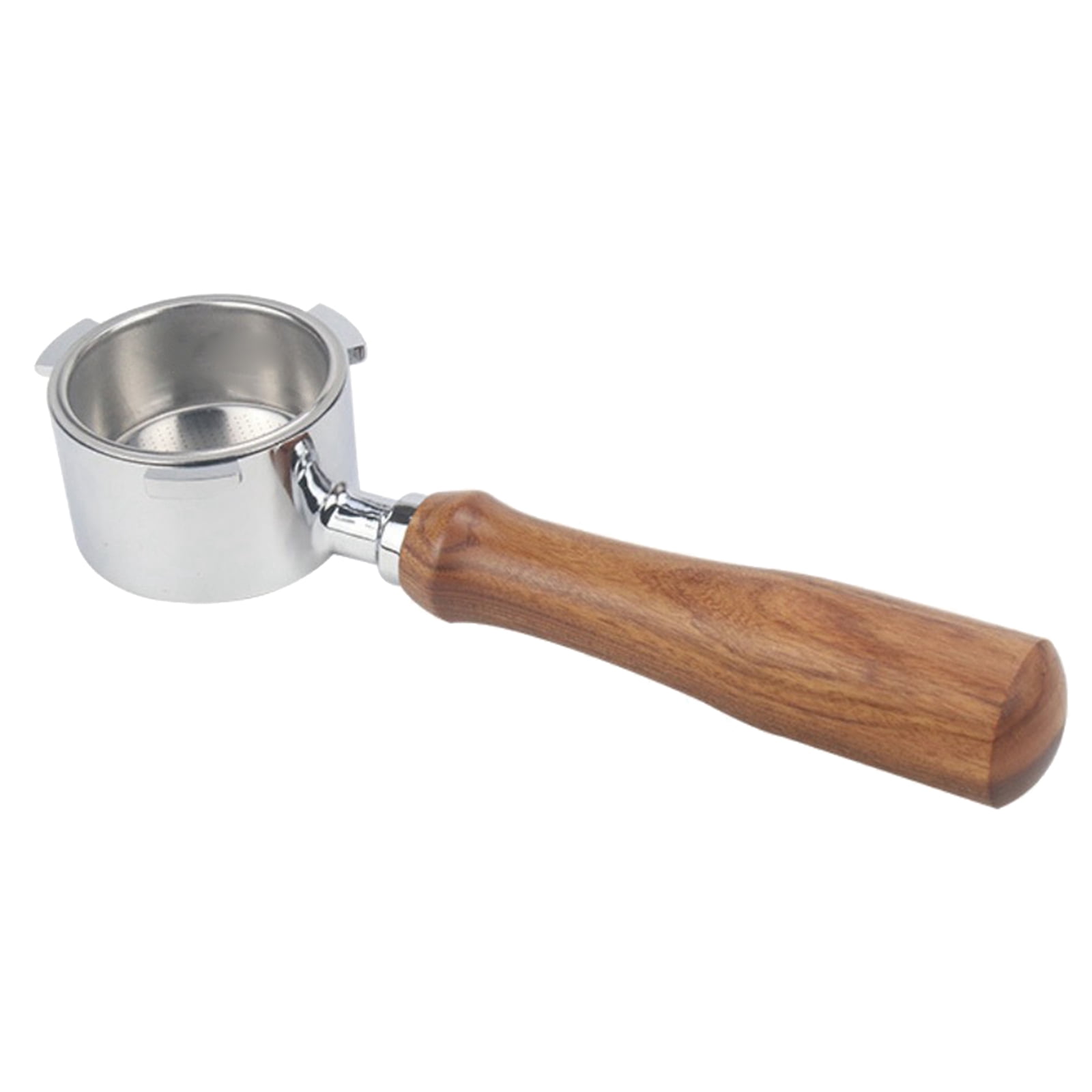 Fiocias 2x Bottomless Portafilter 51MM Wooden/Plastic Handle for Delonghi Coffee Machine