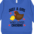 thumbnail image 3 of Inktastic Just a Girl Who Loves Chickens Toddler Sweatshirt, 3 of 4