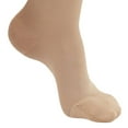thumbnail image 3 of Ames Walker AW Style 257 Microfiber Opaque 15-20 mmHg Moderate Compression Closed Toe Thigh High Stockings w/Band Natural Large, 3 of 5