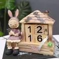 thumbnail image 4 of Daisyyozoid Easter Creative Bunny Log Cabin Calendar Home Decoration Cabinet Decorations Desktop Decorations, 4 of 7