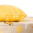 thumbnail image 4 of Top Cotton 2 Piece Twin Sheet Set - 210TC 100% Cotton Sheets with Deep Pockets (Summerland & Yellow), 4 of 6