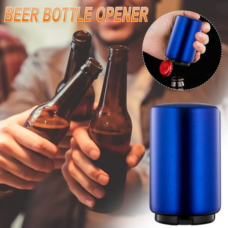 

2023 Summer Savings Clearance! WJSXC Home and Kitchen Gadgets Automatic Beer Bottle Can Opener Magnet Stainless Steel Push Down Opener Cool Kitchen Gadgets Accessories Blue