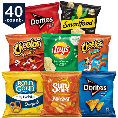 Frito-Lay Fun Times Variety Pack, 1 oz Bags, 40 CT - Walmart.com