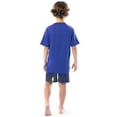 thumbnail image 4 of Fruit of the Loom Boy's Getaway Loose Fit Short Sleeve Top, Pajama Sleep pant & Short Set, 3-Piece, Sizes 4/5-14/16, 4 of 20