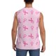 thumbnail image 4 of Fotbe Breast Cancer Awareness 1 Men's Camiseta sin Mangas Estampada para Hombres, Playera Casual para Gimnasio, Entrenamiento, Playa-Large, 4 of 7