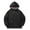 Black, variant on Mens Fleece-Lined Pullover Hoodie Sweatshirts Warm Quarter Zip Thicken Outwear Oversize with Pockets for Hiking