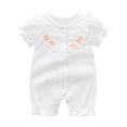 thumbnail image 1 of Girls Print Spring Summer Short Sleeve Tulle Romper Junpsuit Clothes, 1 of 4