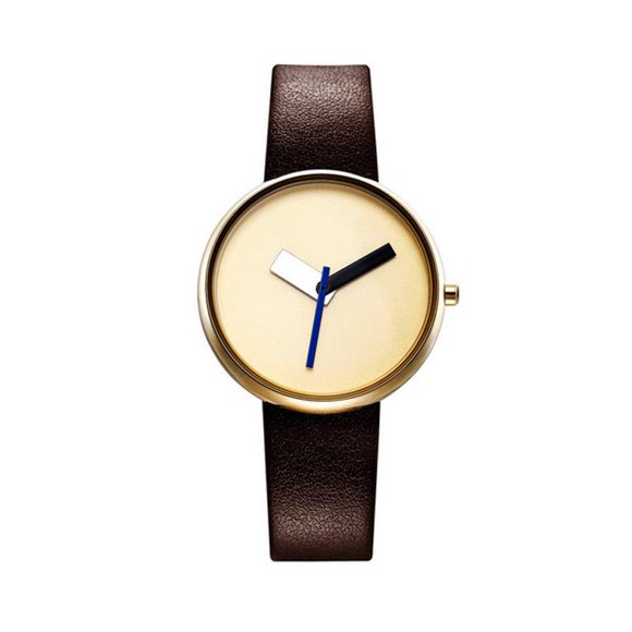 Luxury Women Fashion Quartz Wristwatches Brown Leather Watch Women Causal Style Design Female Watch