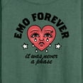 thumbnail image 3 of Instant Message - Emo Forever  - Women's Lightweight French Terry Long Sleeve Shirt, 3 of 6