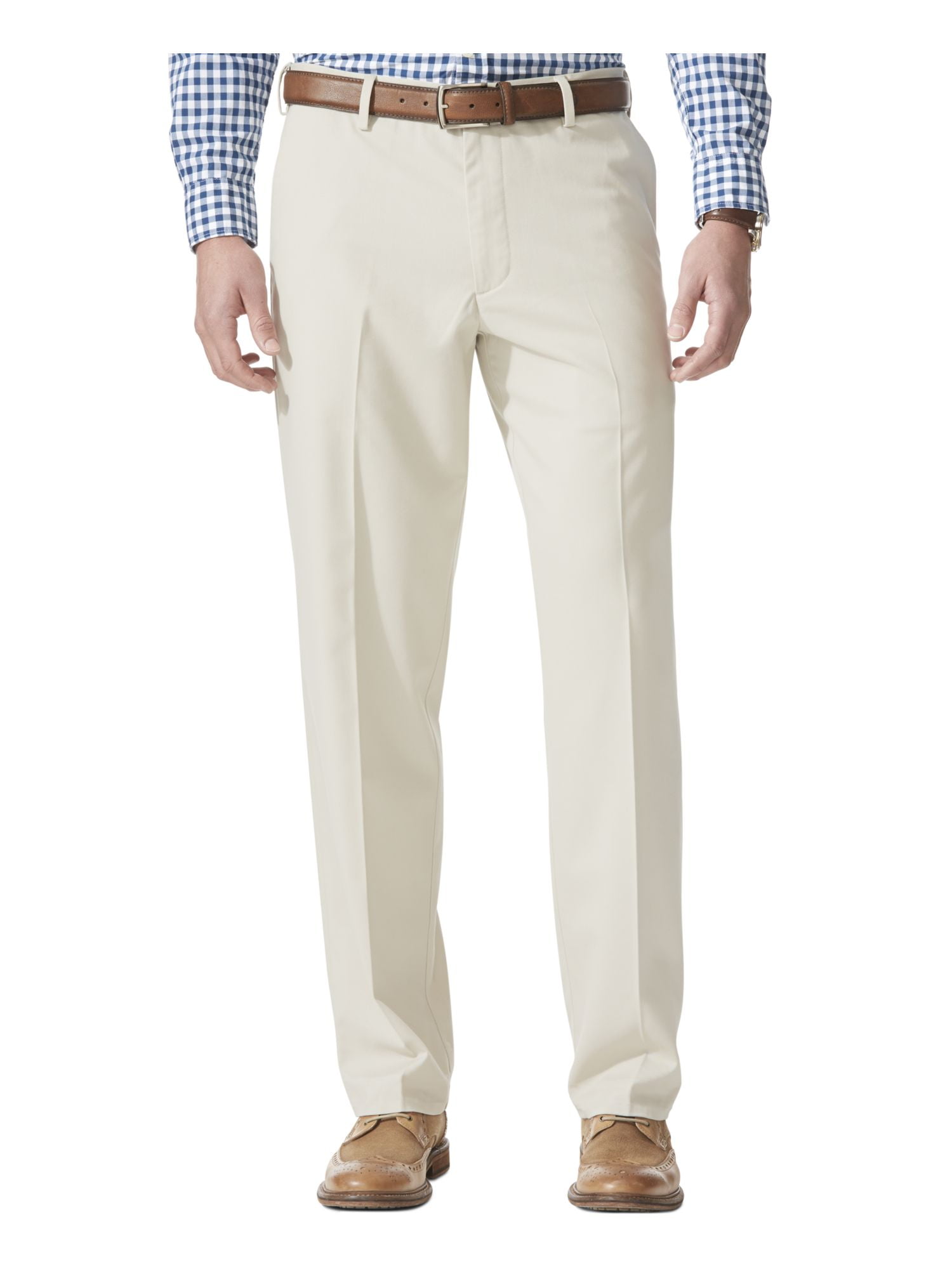 DOCKERS Mens Beige Relaxed Fit Wrinkle Free Chino Pants W36/ L32 ...