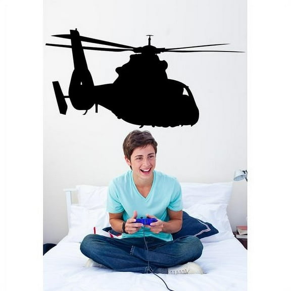 Wallhogs Haynes Silhouette Helicopter IV Cutout Wall Decal