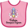 thumbnail image 3 of Inktastic Future Aerospace Engineer Rocket Girls Baby Bib, 3 of 4