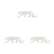 thumbnail image 3 of Escultura de resina Bearachild forma de animal, Decoración Moderna color Blanco, 3 of 6
