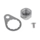 thumbnail image 5 of Tuerca de manivela, tornillo y placa de bloqueo para manija de carrete de pesca, izquierda/ Gris - mano izquierda, 5 of 8