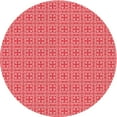 thumbnail image 1 of Ahgly Company Indoor Round Patterned Light Coral Pink Area Rugs, 6' Round, 1 of 6