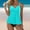 Mint Green, variant on Women's Flowy Tankini Swimsuit, 2-Piece V-Neck Swim Dress for Women, Tummy Control Modest Swimwear Hot Pink M