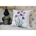 thumbnail image 2 of Simply Daisy, 26 x 26 inch,Daffodils Decorative Pillow,Rust, 2 of 2