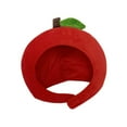 thumbnail image 3 of Tachiuwa Chapeau de Tête en Forme de Fruit pour Fête d'Anniversaire, Cadeau, Cosplay, Rouge, 3 of 9
