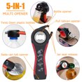thumbnail image 4 of Can Opener for Weak Hands, Anti-Slip Bottle Opener for Elderly People with Arthritis, 5 in 1 Multi-Function Bottle Opener for Hands with Arthritis (2-Piece Set) Red, 4 of 5