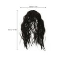 thumbnail image 2 of Zehuanyu Synthetic Wigs For Women Hair Wig With Wavy Texture Hair Synthetic Wiglets Hair Topper with Bangs Clip in Hair Pieces For Bald Spots, 2 of 8