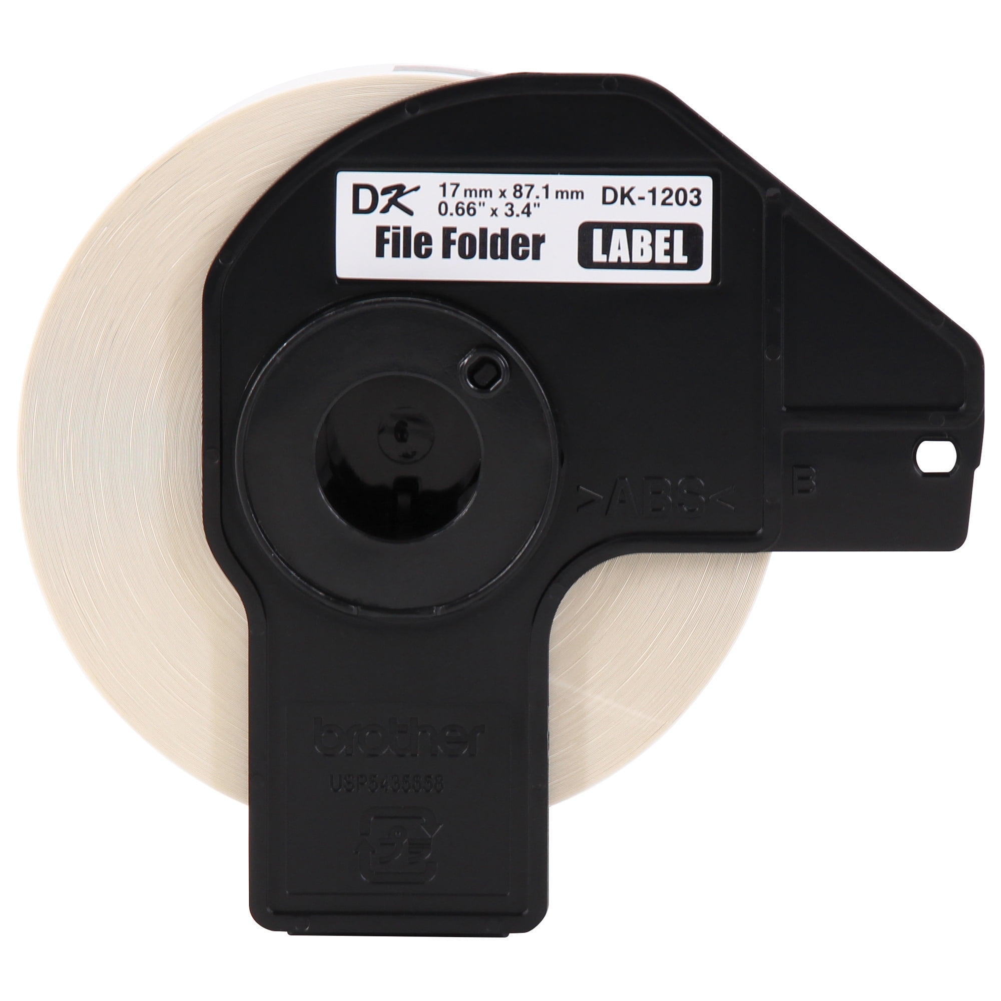 Brother Genuine DK-12033PK Die-Cut File Folder Labels, Long Lasting Reliability - 3 Rolls per Box
