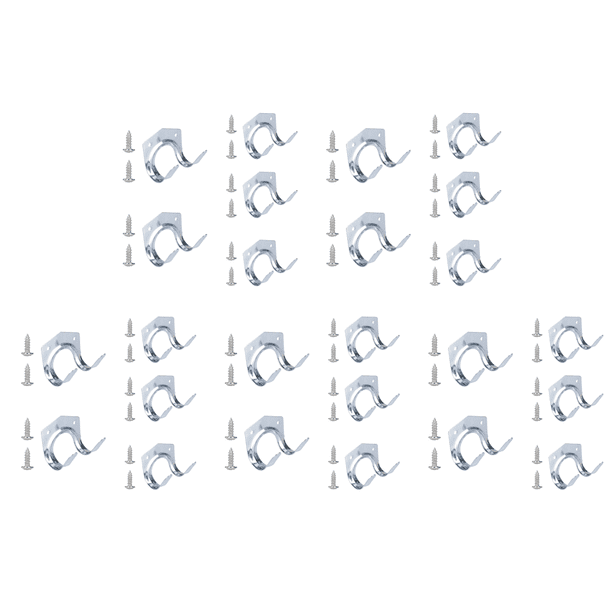 Soporte de suspensión de tornillo Ganchos colgantes de metal con para jardín Cocina Garaje Herramienta 5pcs