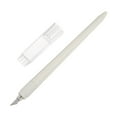 thumbnail image 3 of Uxcell High Speed Steel Plate Plastic Handle Art Craft Hobby Exacto Knife with Cap White, 3 of 6