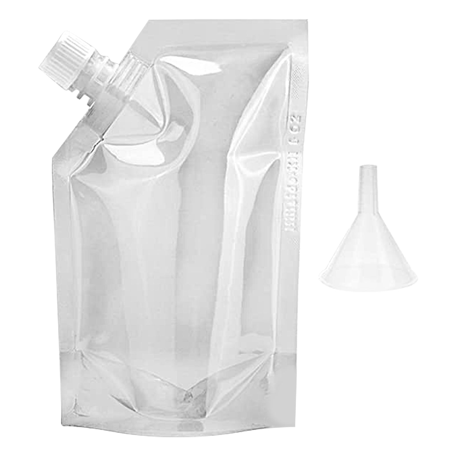 Shenmeida 10 Pcs Plastic Flasks Reusable Liquor Drink Juice Pouches with  Spout Concealable Drinking Flasks Bags Adults Sneak Alcohol Water Bottle  with Funnel 