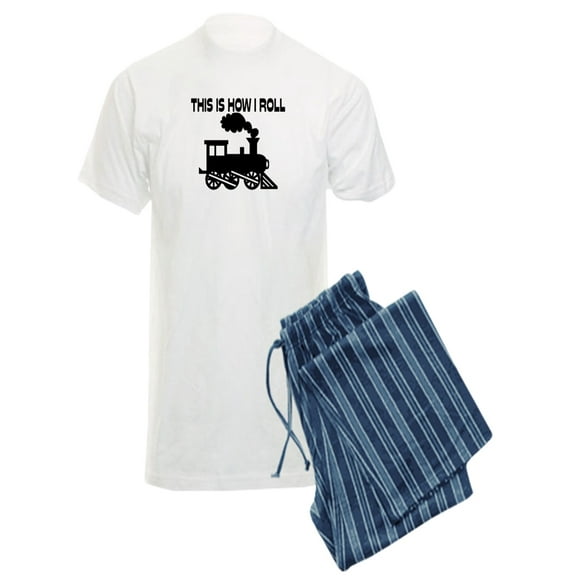 CafePress - This Is How I Roll Train - Men's Light Pajamas