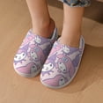 thumbnail image 7 of Kids Slippers Kuromi And My Melody House Slippers Warm Soft Plush Slipper Anti-Slip Winter Fluffy House Shoes for Boys Girls, 7 of 7