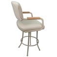 thumbnail image 3 of Swivel Counter Metal Bar Stool 26" - M-114  - Ocean Beige - Beige Natural, 3 of 3