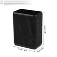 thumbnail image 4 of Unique Bargains Car Trash Can with Hook and Back Clip Hanging Plastic Trash Bin Black 1 Pcs, 4 of 7