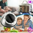 thumbnail image 6 of Gustave Stainless Steel Countdown Timer 60 Minute Mechanical Visual Timer Kitchen Cooking Timers with Loud Alarm for Home Office Study Baking, 6 of 8