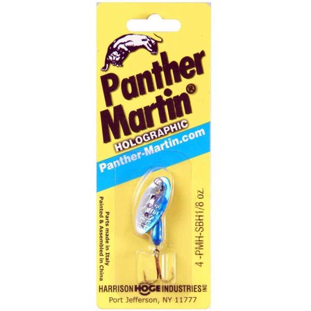 UPC: 0023634510486 | Panther Martin 4PMH-SBH Holographic Regular In-Line Spinner #4 1/8 oz