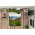 thumbnail image 2 of 3D Valencia Football Field Spectator Seats Sky Quilt Cover Set Bedding Set, 2 of 3