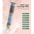thumbnail image 5 of Hasako Filtered Shower Head with Handheld,9-Spray Setting Detachable Shower Head with 4 Filters for Hard Water - Filter Chlorine, Improve Skin and Hair Texture (4 Filters, Brushed Nickel), 5 of 7