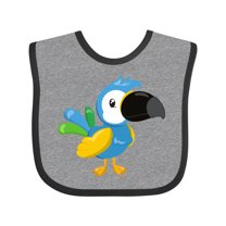 Inktastic Colorful Parrot, Tropical Parrot, Cute Parrot Boys or Girls Baby Bib