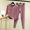 #105-Purple, variant on Roncen Women Thermal Underwear Set, Long Johns Base Layer Top & Bottom, Women Soft Pajama Set for Cold Weather