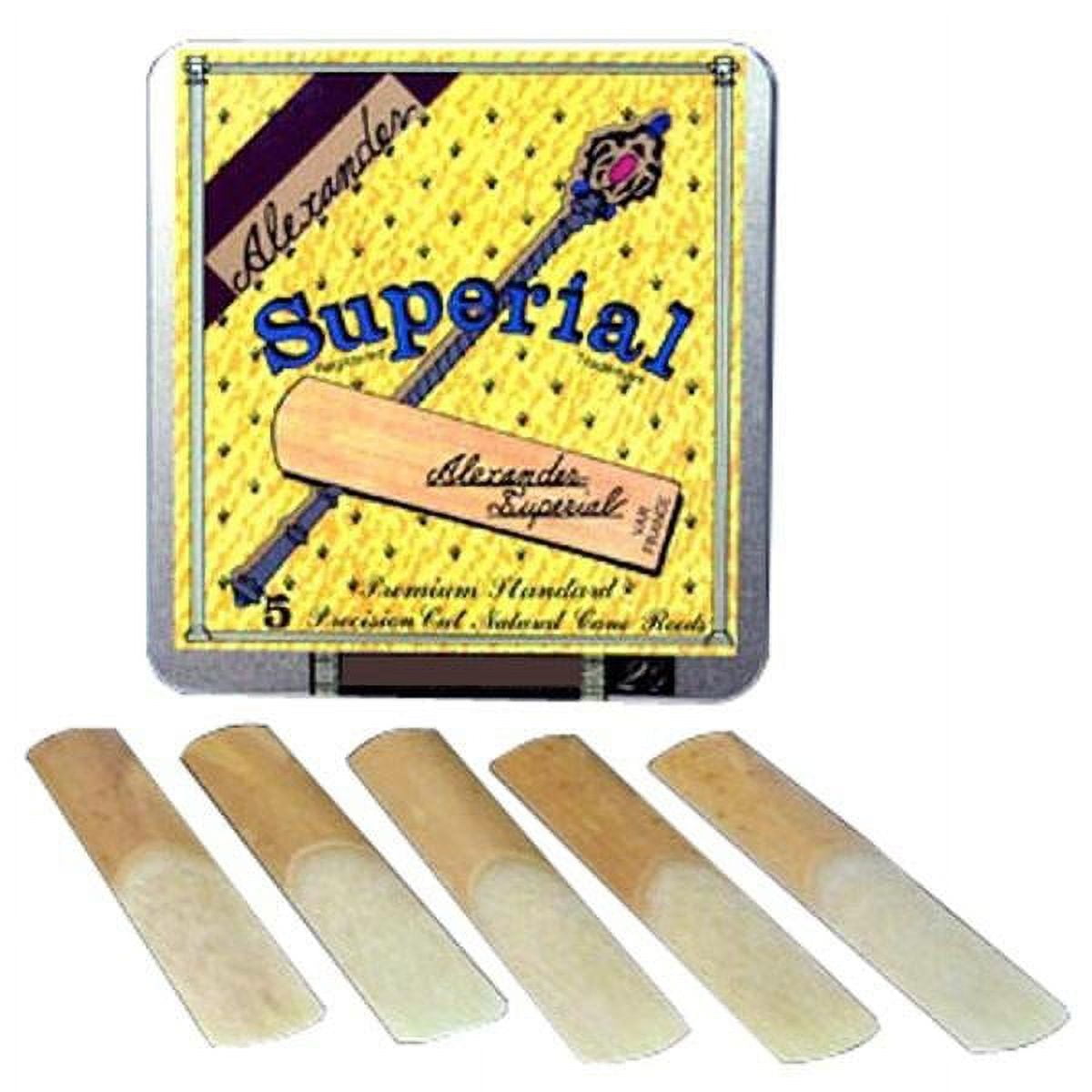 Alexander Reeds Superial Alto Saxophone Reeds Strength 4 Box of 5