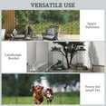thumbnail image 6 of Outsunny 4-Pack Steel Garden Fence Panels, 11.4' L x 43" H Rust-Resistant Decorative Border for Yard Protection, Animal Barrier, Flower Bed Edging, Patio and Landscape Design, 6 of 9