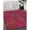 thumbnail image 3 of Ahgly Company Machine Washable Indoor Square Transitional Pink Lemonade Pink Area Rugs, 4' Square, 3 of 7