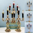 thumbnail image 2 of Home Decor LED Candle Light Skeleton Halloween LED Candelabra Skull Party Lamp, 2 of 7