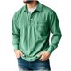 thumbnail image 2 of RKSTN Long Sleeve Shirts for Men Oversized Button Down Collar Classic Golf Shirt Mens Solid Single Pocket Soft Versatile Casual Polos T Shirt Top for Everyday Outing Office Looks Weekend Activities, 2 of 6