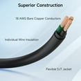 thumbnail image 6 of 2-Pack Long Computer to PDU Power Extension Cord - 15ft, IEC C14 to IEC C13 PDU Power Cord, 10A, 18AWG, Black, 6 of 6