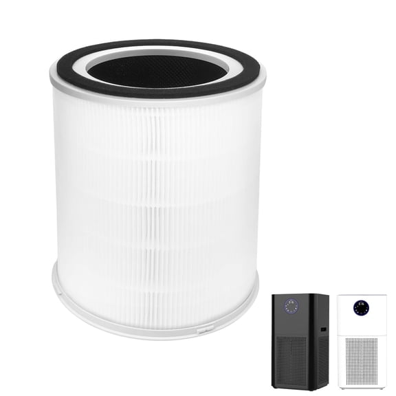 H13 True HEPA Air Purifier Filter Replacement Compatible with DR.J AP404 and GCZ Air Purifier, 4-in-1 Carbon Filters for Pet Dander Smoke, 1 Pack