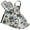 Elegant Eye Flower Leaf, variant on Raccoon Surfer and Sloth Panda 5 Pcs Kitchen Set Heat Resistant Oven Mitts and Non-Slip Pot Holders with Adjustable Cooking Apron